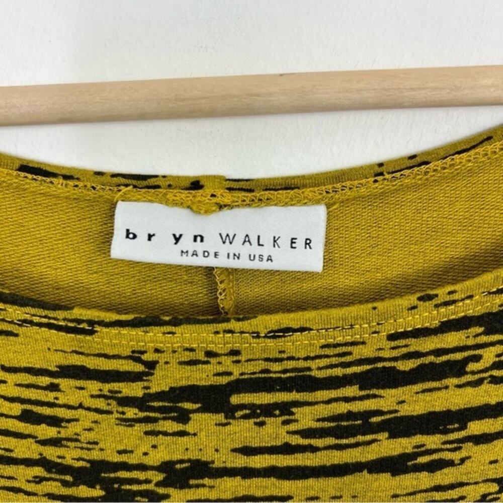 Bryn Walker Robbie Arborist Midi Maxi Jersey Stretch Knit Dress in Yellow Size M - Picture 11 of 15